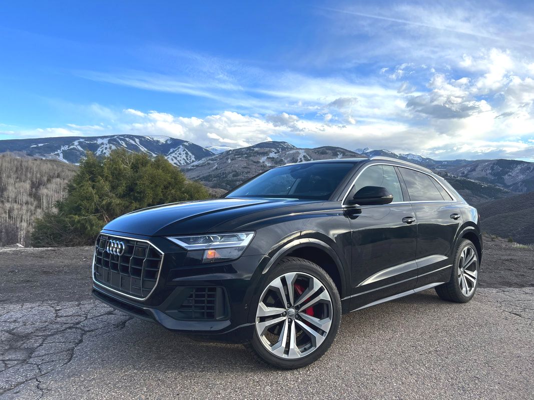 Audi Q8 AWD Luxury SUV Rental Colorado with Winter Snow Tires