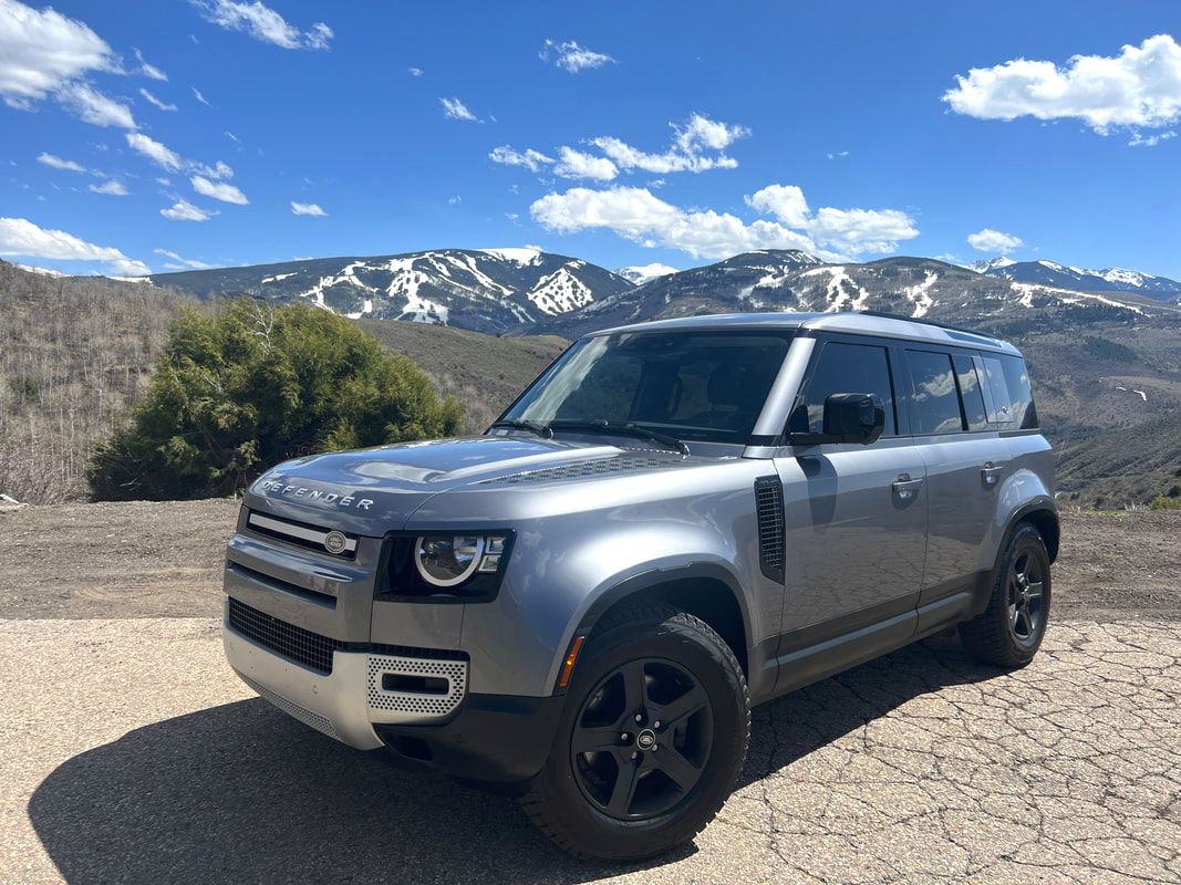 Land Rover Defender 4WD 4x4 Luxury SUV Rental Colorado with Winter Snow Tires